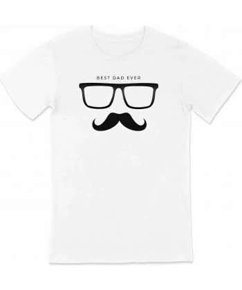 Babalar Günü Baskılı T-shirt - Beyaz