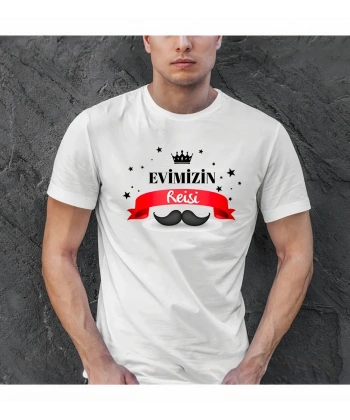 Babalar Günü Baskılı T-shirt - Beyaz