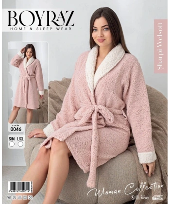Boyraz 0046 Kadın Sharpi Welsolf Sabahlık