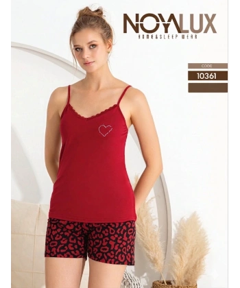 Noyalux 10361 Kadın İp Askı Şortlu Takım
