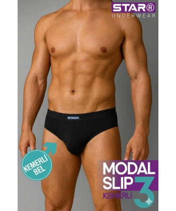 Star 109 Erkek 3lü Modal Slip
