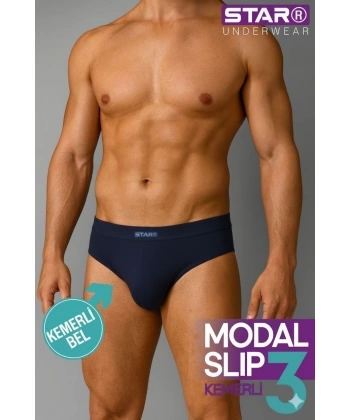 Star 109 Erkek 3lü Modal Slip