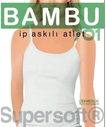 Star 701 Kadın  Bambu İp Askılı  Atlet