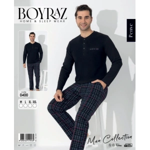 Boyraz 0400 Erkek Uzun Kol Pijama Takımı
