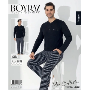 Boyraz 0405 Erkek Uzun Kol Pijama Takımı