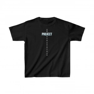 Çocuk Unisex Baskılı T-Shirt - Siyah