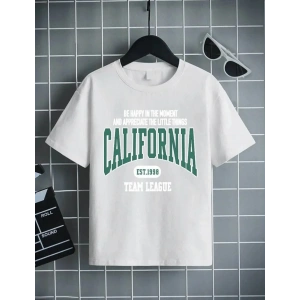 Erkek Çocuk Baskılı T-Shirt - Gri