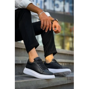 KB-DX46 Kuback Siyah Deri  Günlük Erkek Ayakkabı