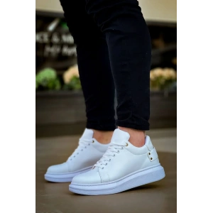 KB047  Kuback Beyaz Cilt Günlük Erkek  Ayakkabı