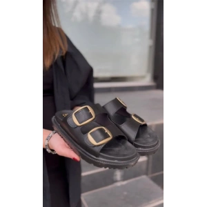 KBTX-1 Kuback Siyah Günlük Kadın Terlik