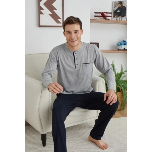 Kocabey 9111 Battal Erkek Midi Yaka Pijama Takımı