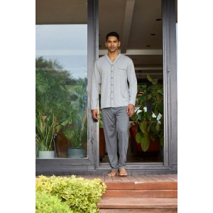 Kocabey 9134 Erkek  V Yaka Boydan Düğmeli Pijama Takımı