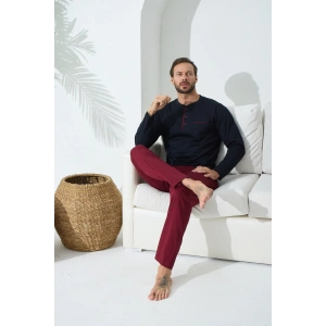 Kocabey 9221 Erkek Midi Yaka Pijama Takım