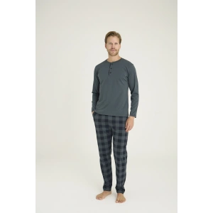 Kocabey 9221 Erkek Midi Yaka Pijama Takım