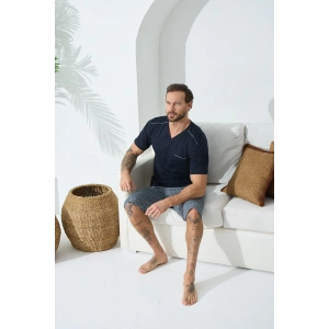 Kocabey 9454 Erkek V Yaka Kısa Kol Kapri Takım