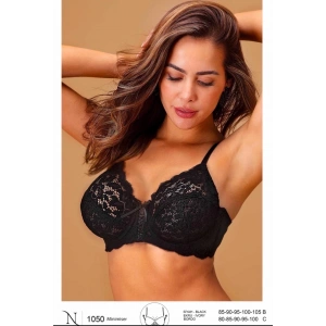 Nurteks 1050 Kadın Balenli Dantelli Toparlayıcı Sütyen