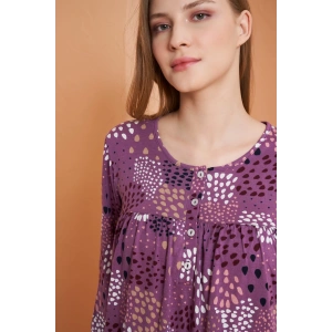 PJS 27165 Kadın Uzun Kol Gecelik