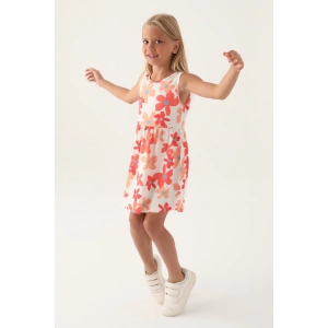 Roly Poly 3393-3 Kız Çocuk Çiçekli Elbise