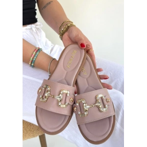 Toha Pudra Cilt Tokalı Terlik