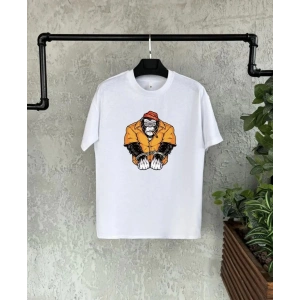 Unisex Çocuk Baskılı T-Shirt - Beyaz