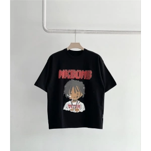 Unisex Çocuk Baskılı T-Shirt - Siyah