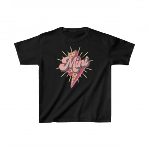 Unisex Çocuk Baskılı T-Shirt - Siyah