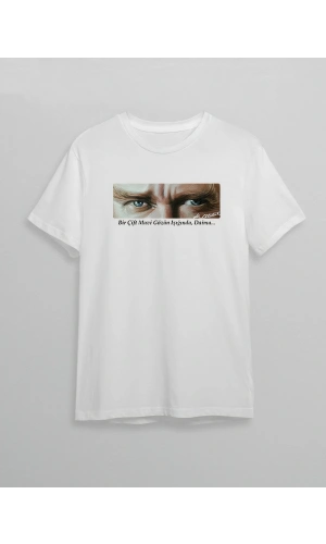 10 Kasım Unisex Atatürk Baskılı T-shirt - Beyaz