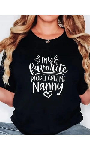 20/1 Penye Compack Baskılı Oversize Bisiklet Yaka Kısa Kol T-shirt - Siyah