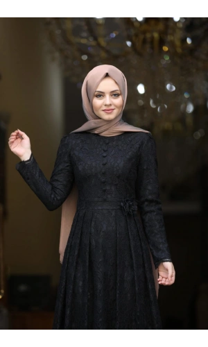 Ahunisa Henna Abiye Siyah 5646