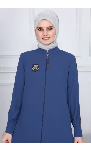 Arma desenli kol seritli ferace İndigo 2176