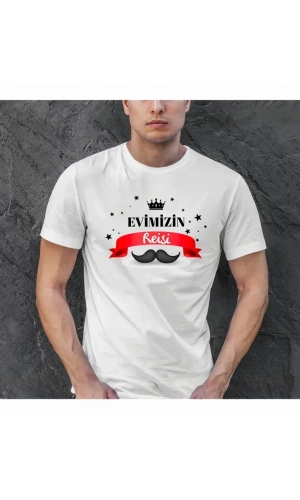 Babalar Günü Baskılı T-shirt - Beyaz