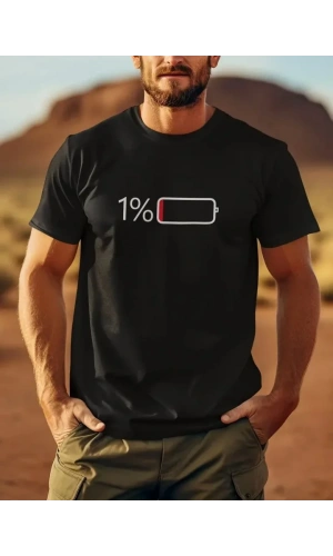 Baskılı Oversize Bisiklet Yaka T-shirt - Siyah