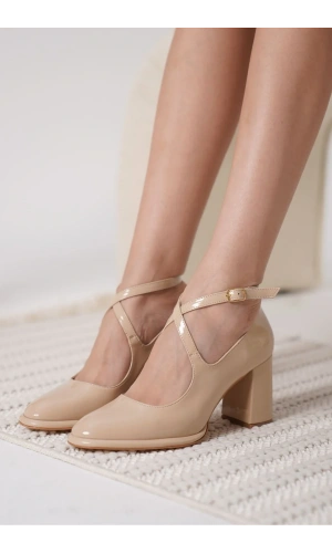 Cali Nude Rugan Kadın Topuklu Ayakkabı