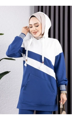 Çapraz Garnili Ribanalı Spor Takım İNDİGO EKRU