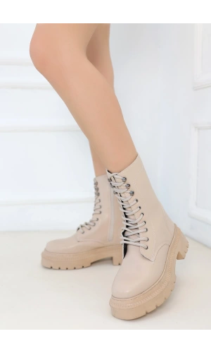 Caxa Nude Cilt Bağcıklı Bot