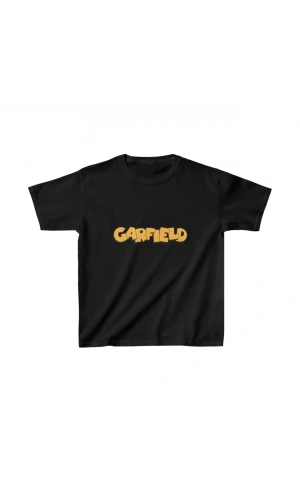 Çocuk Unisex Baskılı T-Shirt - Siyah