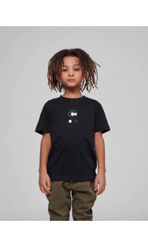 Çocuk Unisex Baskılı T-Shirt - Siyah