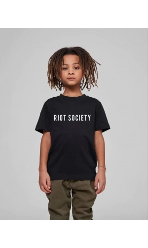 Çocuk Unisex Baskılı T-Shirt - Siyah