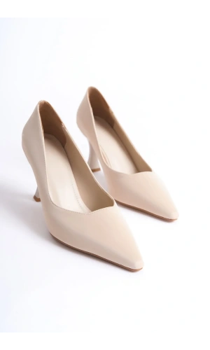 Cordelia Kadın Bej Saten Stiletto