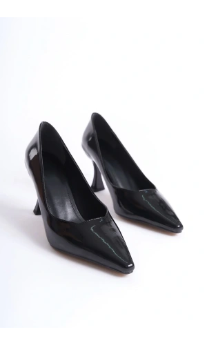 Cordelia Kadın Siyah Rugan Stiletto