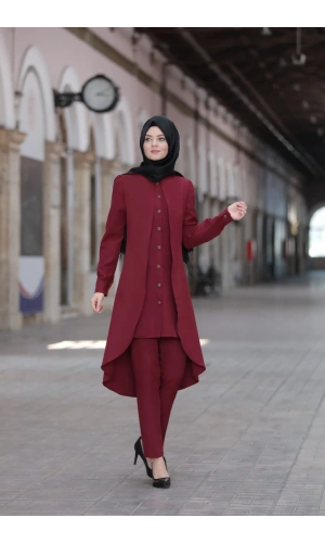 Dilay İkili Takım Bordo 5320