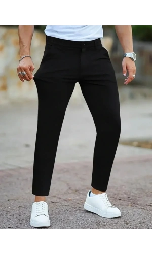 Erkek Cepli Slimfit Atlas Pantolon
