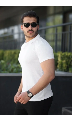 Erkek Kısa Kollu Yakalı Tişört