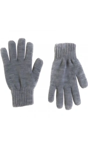 Erkek Triko Dokuma Eldiven - Gri