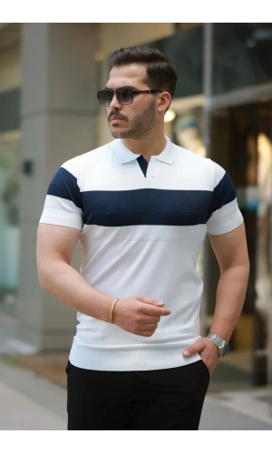 Erkek Yakalı Kısa Kollu Tişört