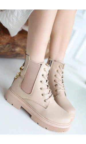 Harte Nude Cilt Bağcıklı Bot