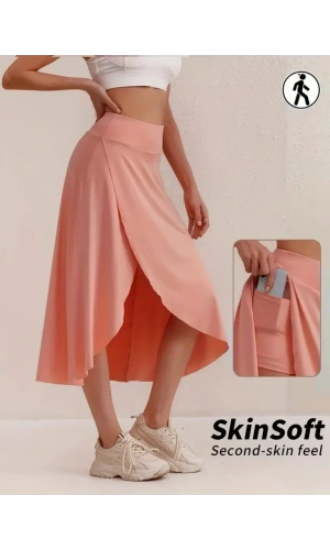 Kadın Cep Detay Taytlı Sandy Etek