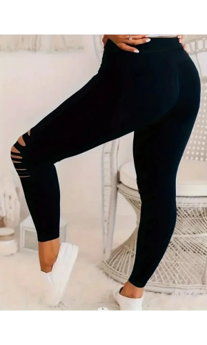 Kadın Dizleri Kesik Dalgıç Tayt