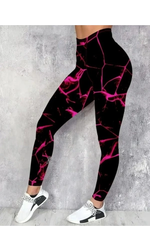 Kadın Yüksek Bel Renk Detaylı Dalgıç Tayt