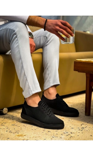 KB-101 Kuback Kömür Triko Bağcıklı Günlük Erkek Ayakkabı